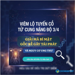 VIÊM LỘ TUYẾN CỔ TỬ CUNG NẶNG ĐỘ 3/4: GIẢI MÃ BÍ MẬT GỐC RỄ GÂY TÁI PHÁT VÀ NGUY CƠ UNG THƯ
