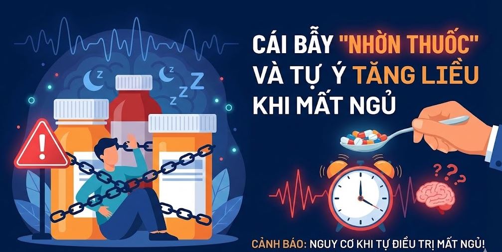Bẫy nhờn thuốc khi bị mất ngủ