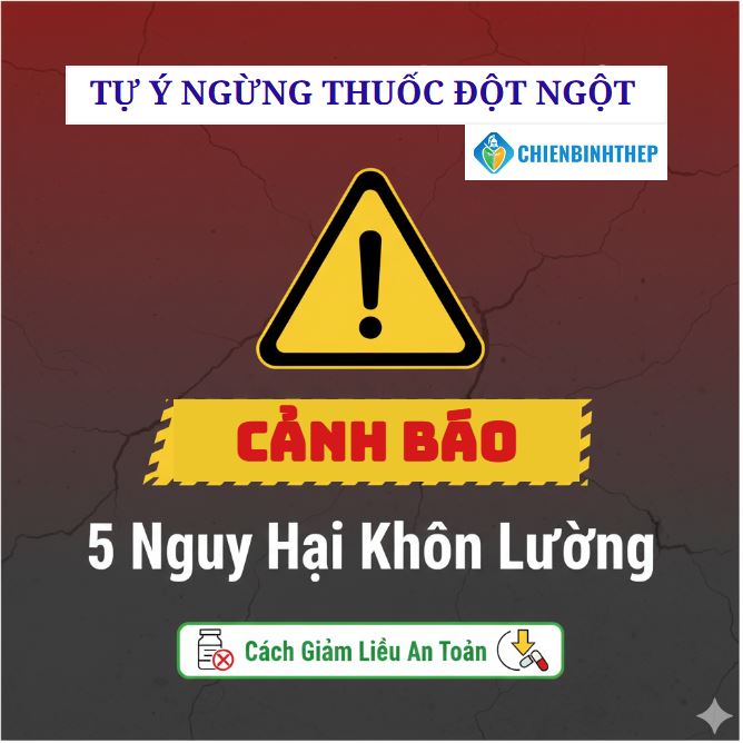 Cảnh báo tự ý ngừng thuốc đột ngột