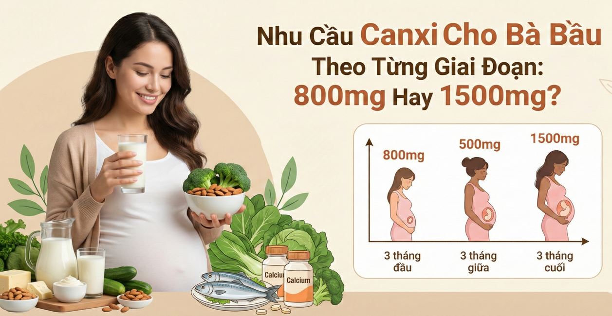 Canxi cho bà bầu