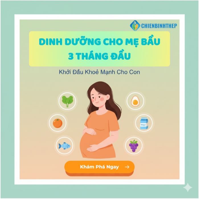 Dinh Dưỡng Cho Mẹ Bầu 3 Tháng Đầu: Bí Quyết Khắc Phục Ốm Nghén & Xây Nền Tảng Vàng Cho Con