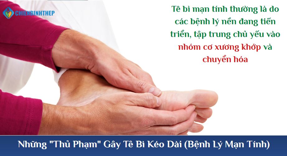 Nguyên nhân gây tê bì mạn tính