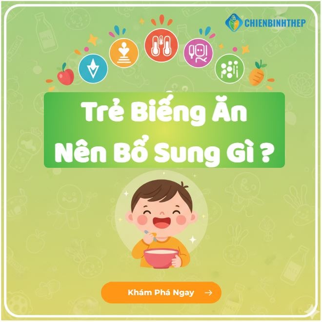 Trẻ Biếng Ăn Nên Bổ Sung Gì